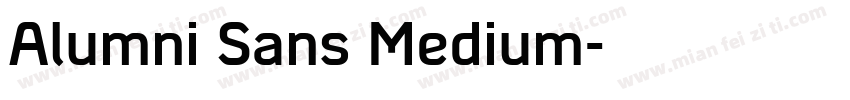 Alumni Sans Medium字体转换